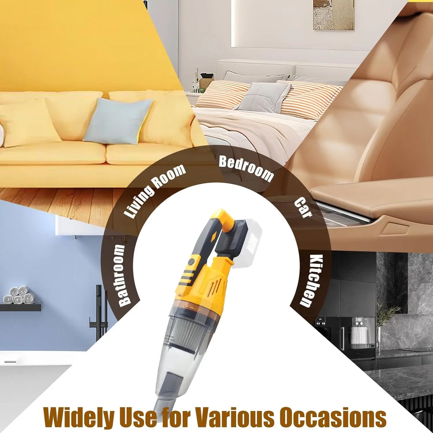 Cordless Vacuum Cleaner 3 in 1 Handheld Blower for Home