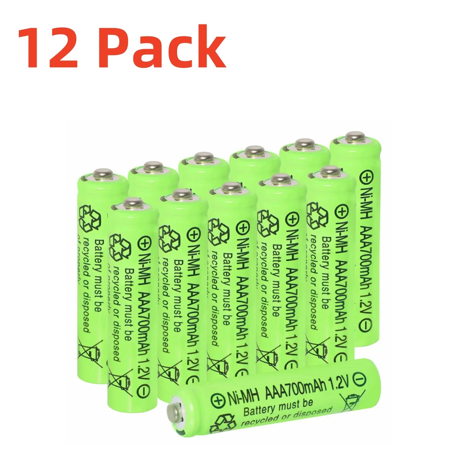 High Capacity AAA Rechargeable Batteries for Solar Lights