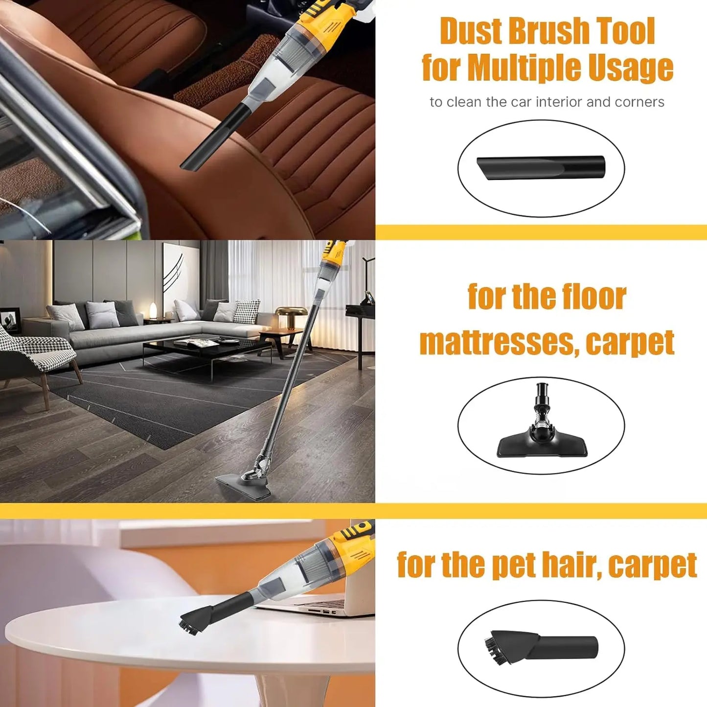 Cordless Vacuum Cleaner 3 in 1 Handheld Blower for Home