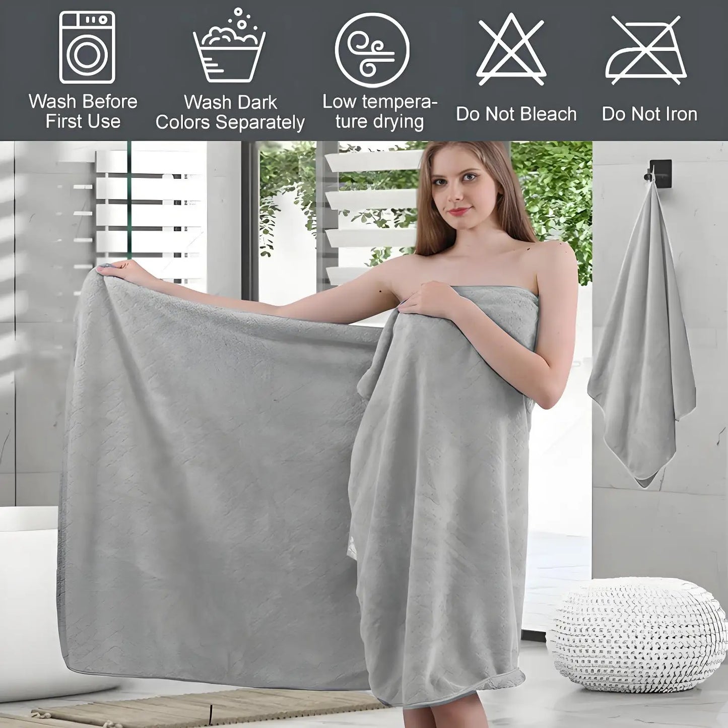 Luxury 8 Piece Cotton Towel Set for Ultimate Comfort