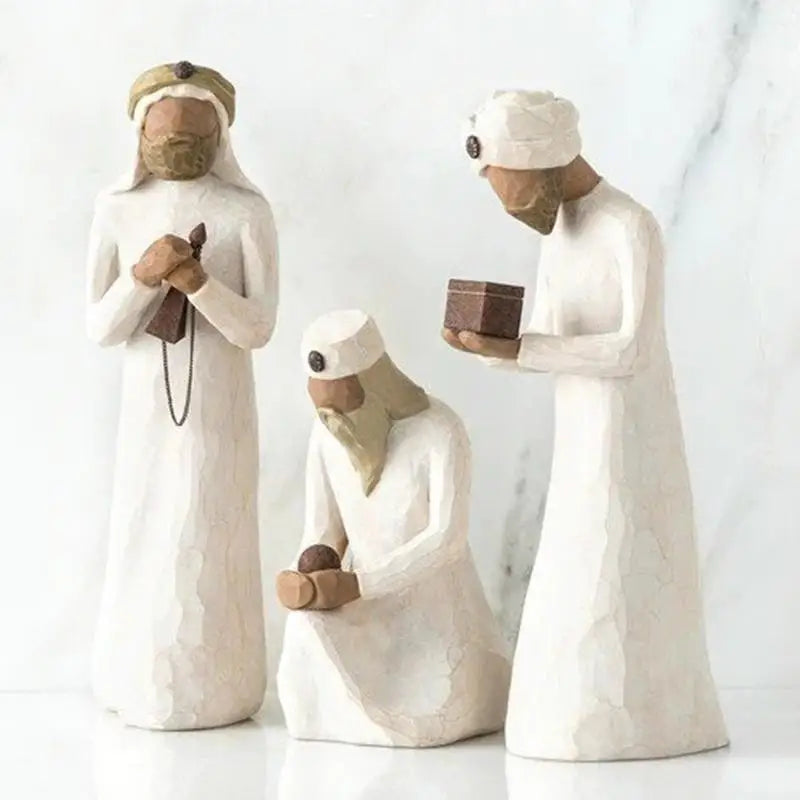 Nativity Scene Figures Set for Religious Home Decoration