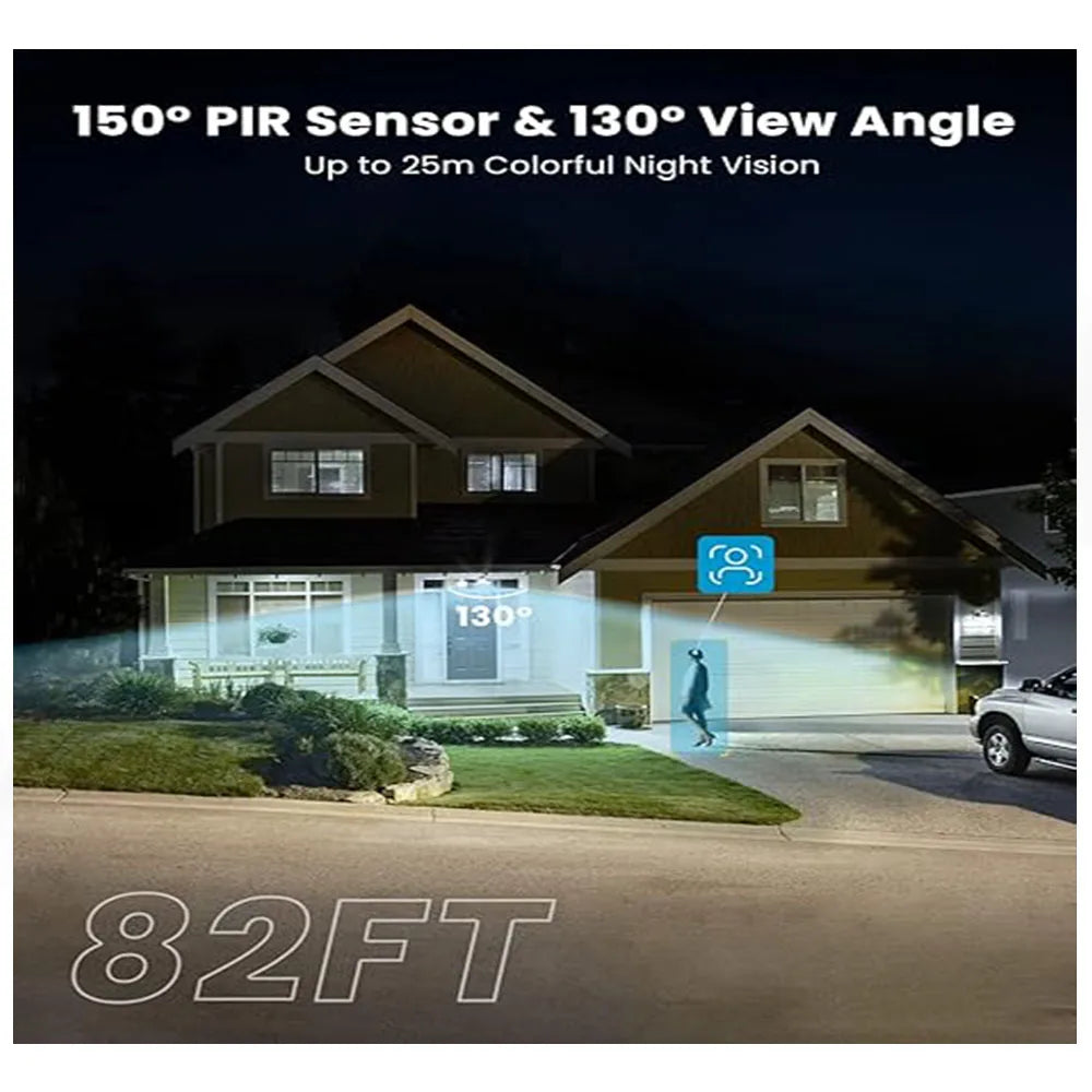 IeGeek 2K Wired Floodlight Security Camera with Motion Detection