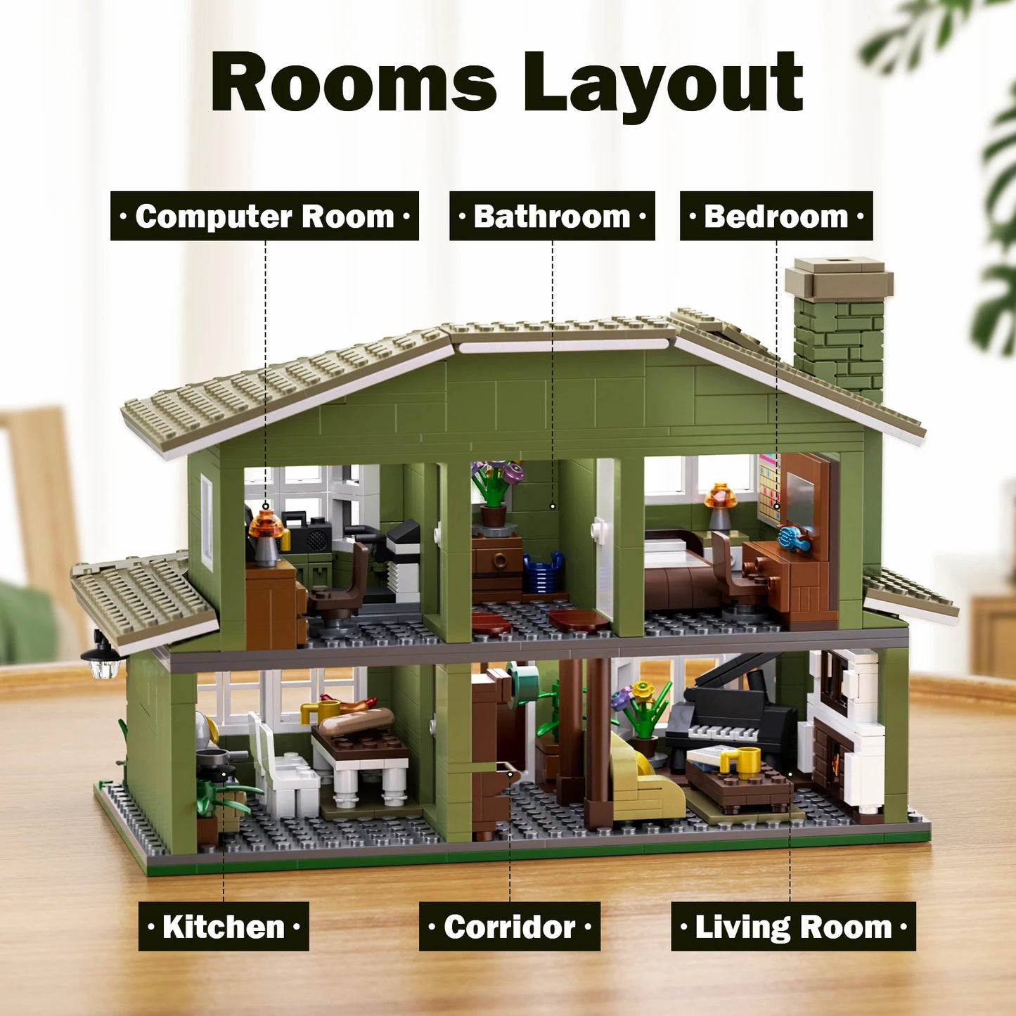 Dunphy House Building Blocks Set For Creative Family Fun