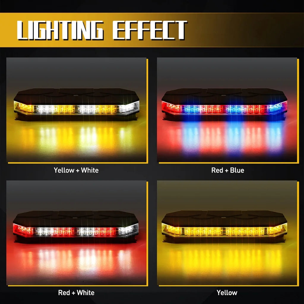 LED Car Roof Top Strobe Lights Emergency Warning Beacon
