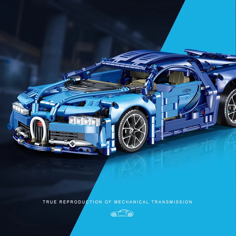 Bugatii Sports Car Building Blocks Set for Kids Playset