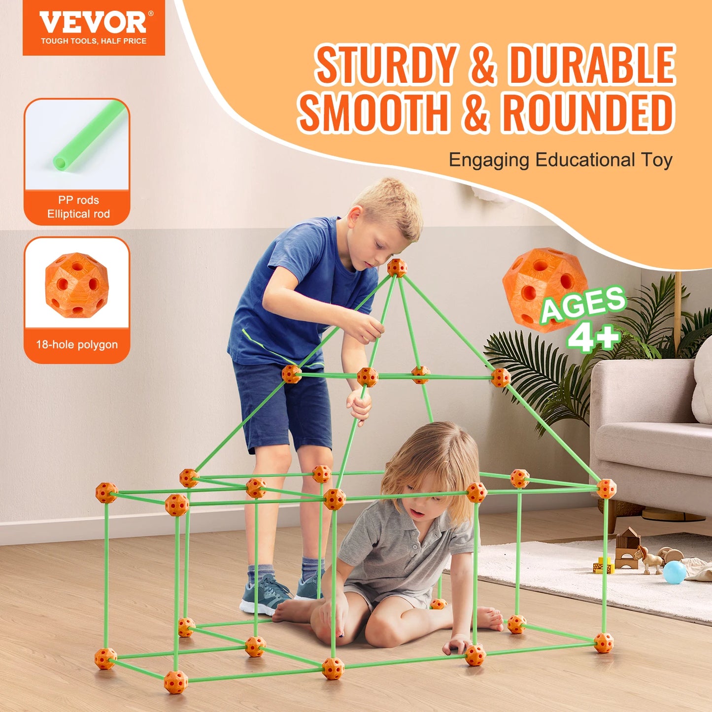 SucceBuy Fort Building Kit Castle Tunnels Blocks Toys