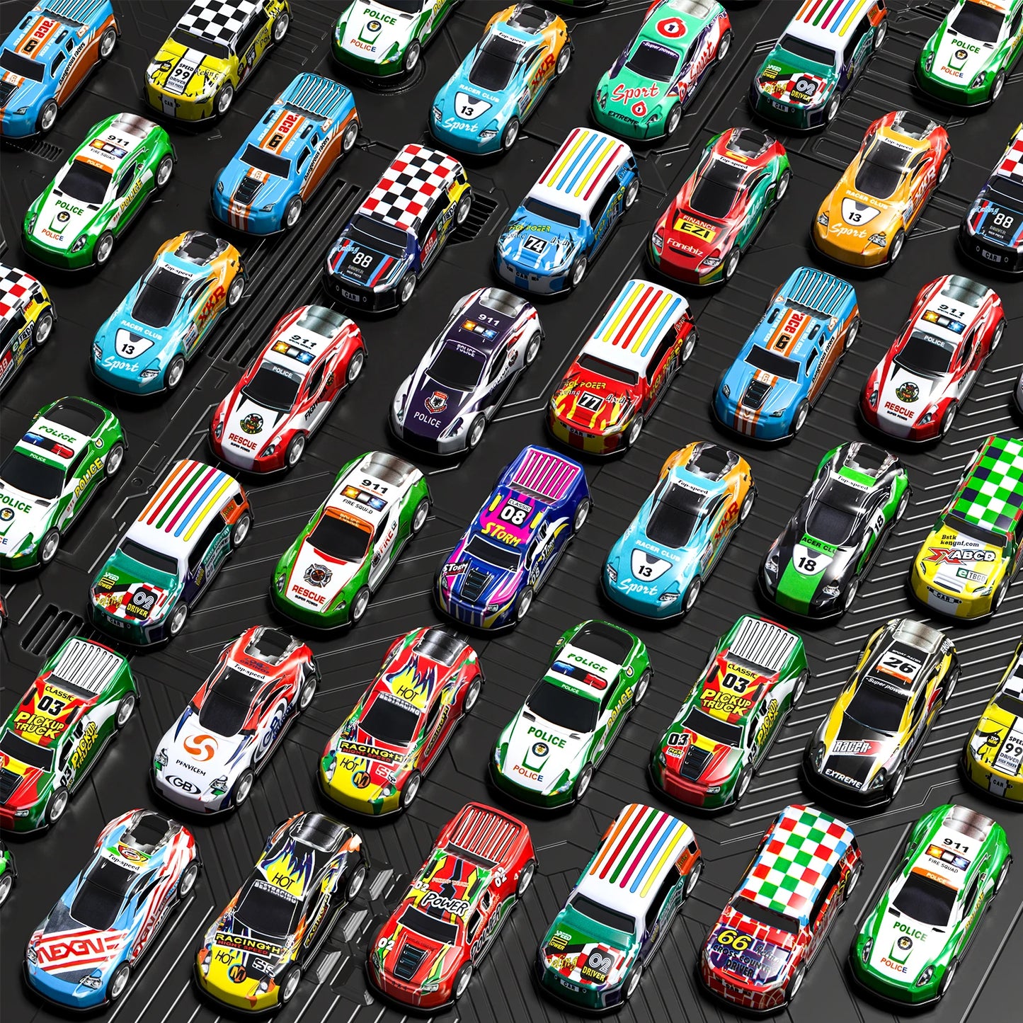 Pull Back Mini Cars Toy Pack for Kids Birthday Fun