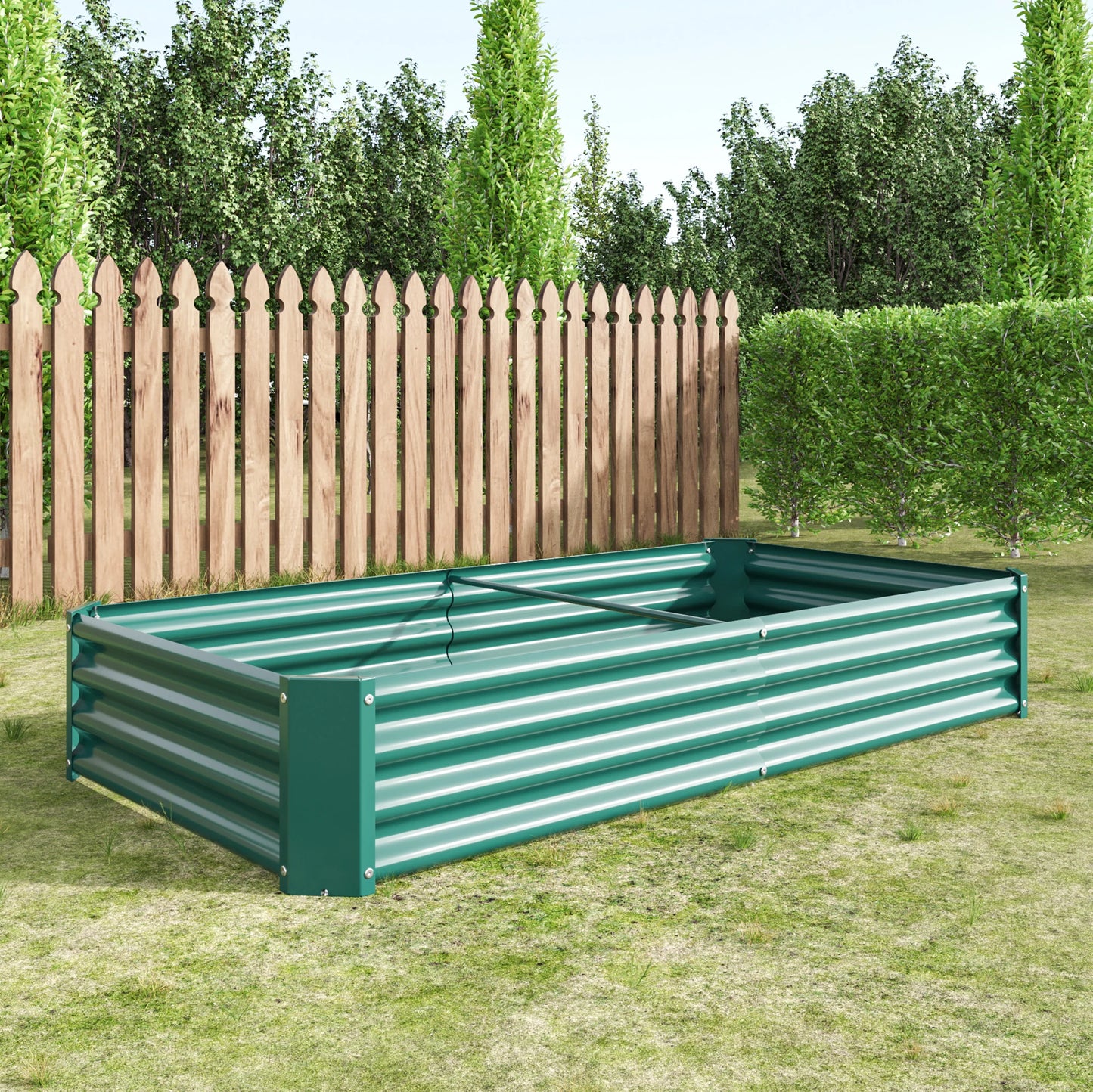 Metal Raised Garden Bed for Plants and Vegetables Outdoors