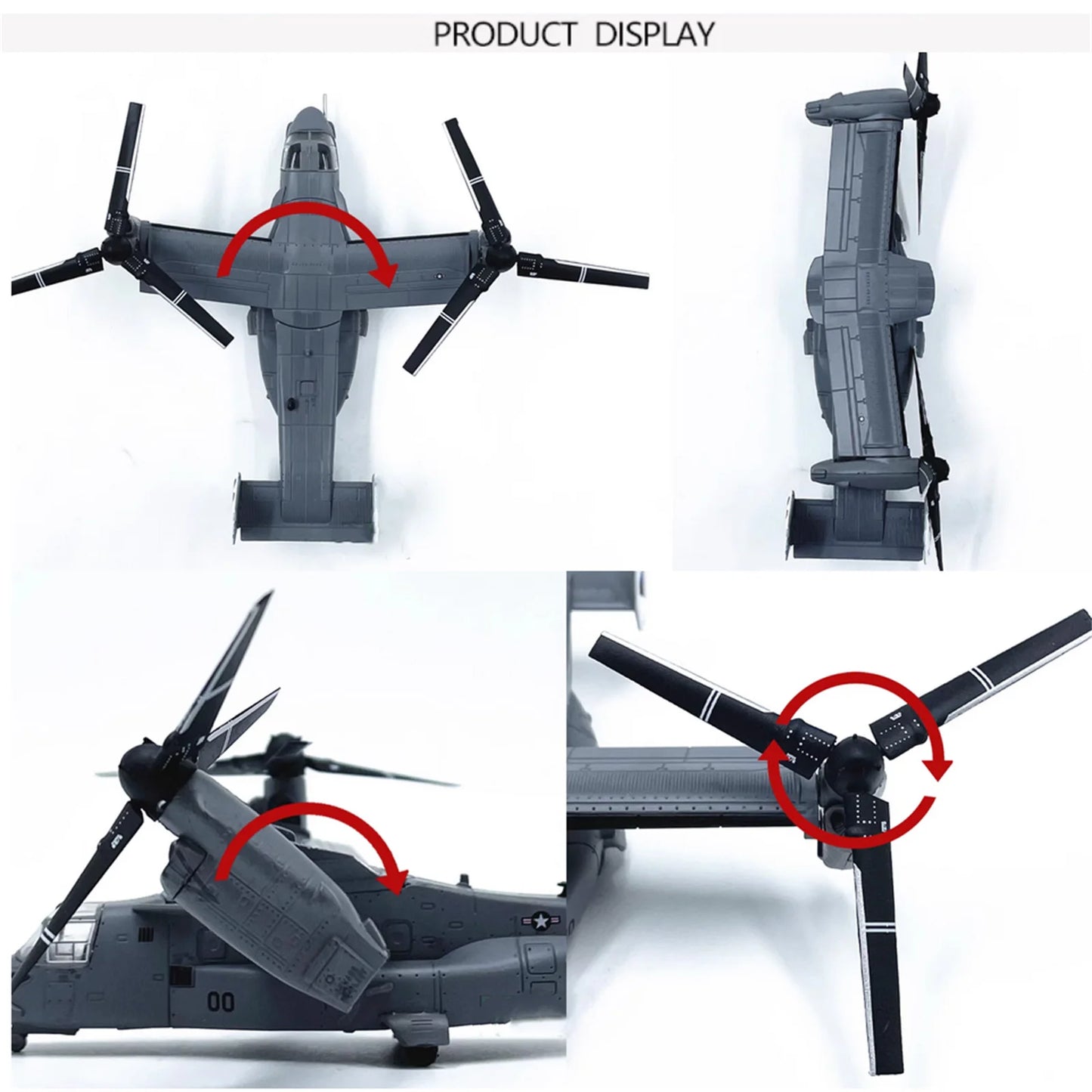 Diecast V-22 Osprey Transport Helicopter Model Aircraft Souvenir