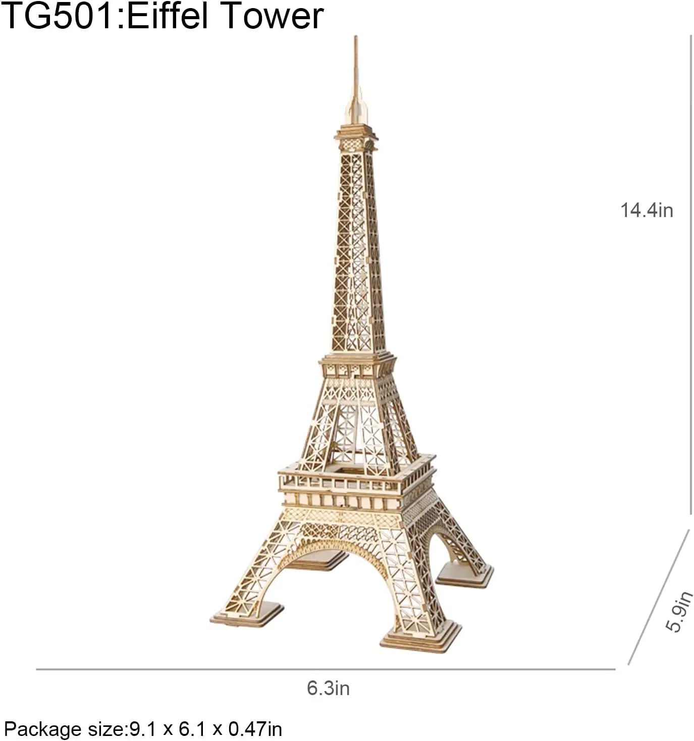 Robotime 3D Wooden Puzzle Kit Tower Bridge Big Ben Set