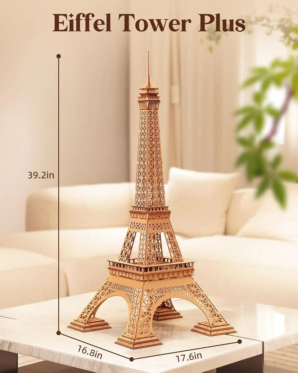 Robotime Rolife DIY Wooden 3D Eiffel Tower Model Kit