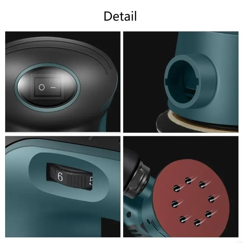 Electric Orbital Sander with Brushless Motor for Woodworking