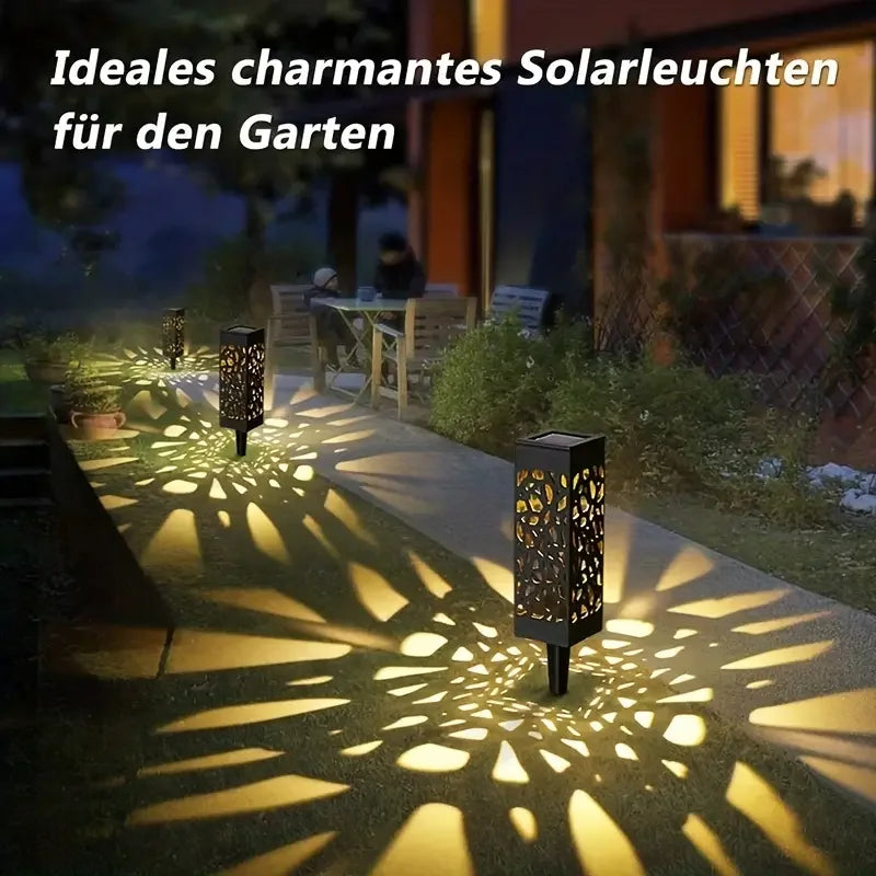 Solar Powered LED Garden Stake Lights for Outdoor Decoration