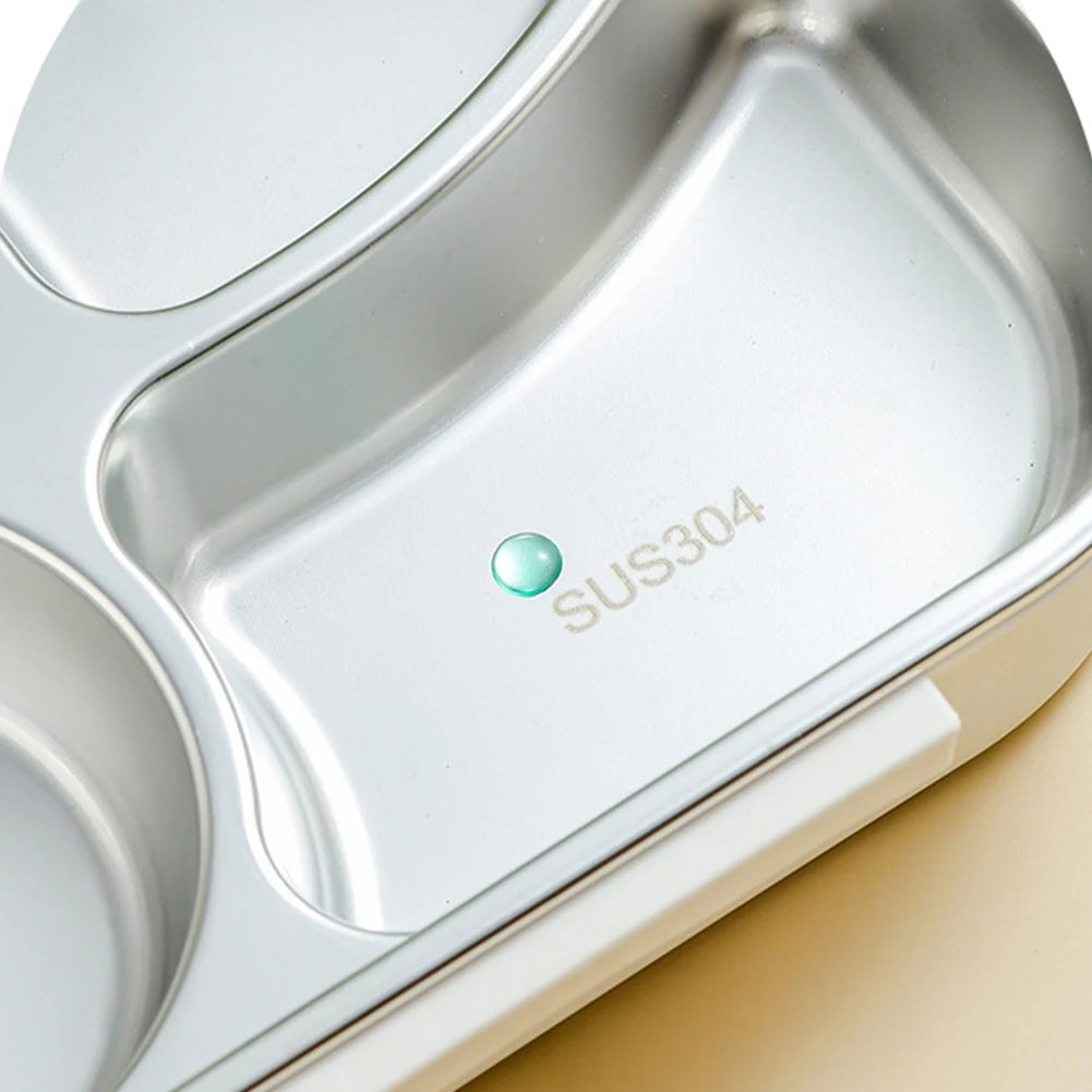 Panda Stainless Steel Thermal Lunch Box with Cutlery Set