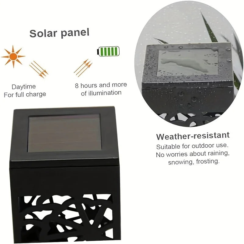 Solar Powered LED Garden Stake Lights for Outdoor Decoration