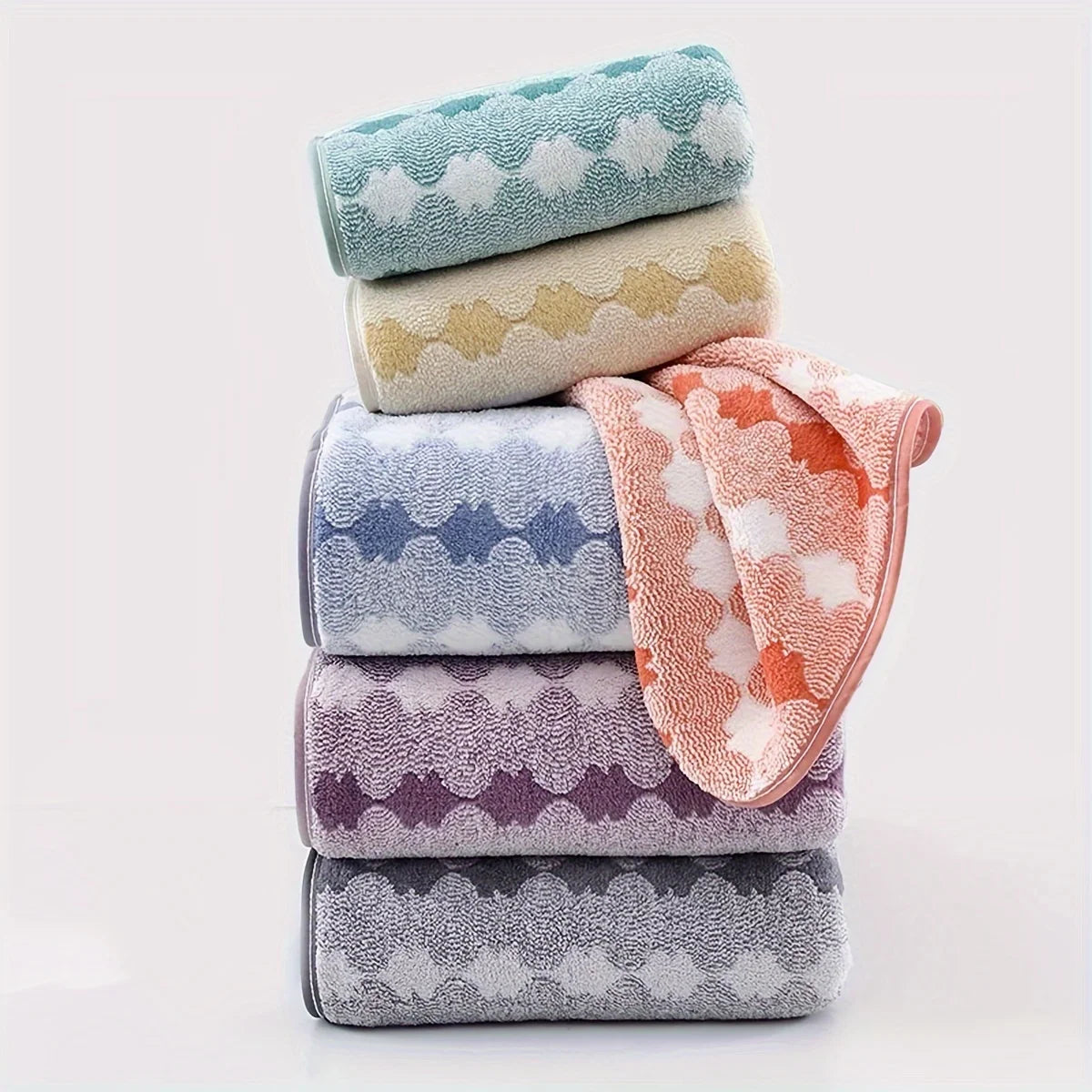 Soft Absorbent Cotton Towel Set Quick Dry Durable Washcloths