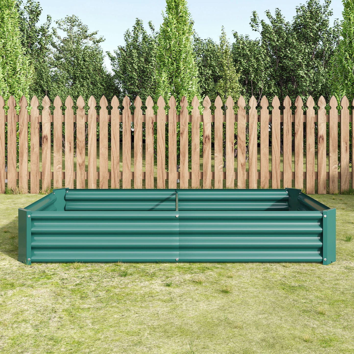 Metal Raised Garden Bed for Plants and Vegetables Outdoors