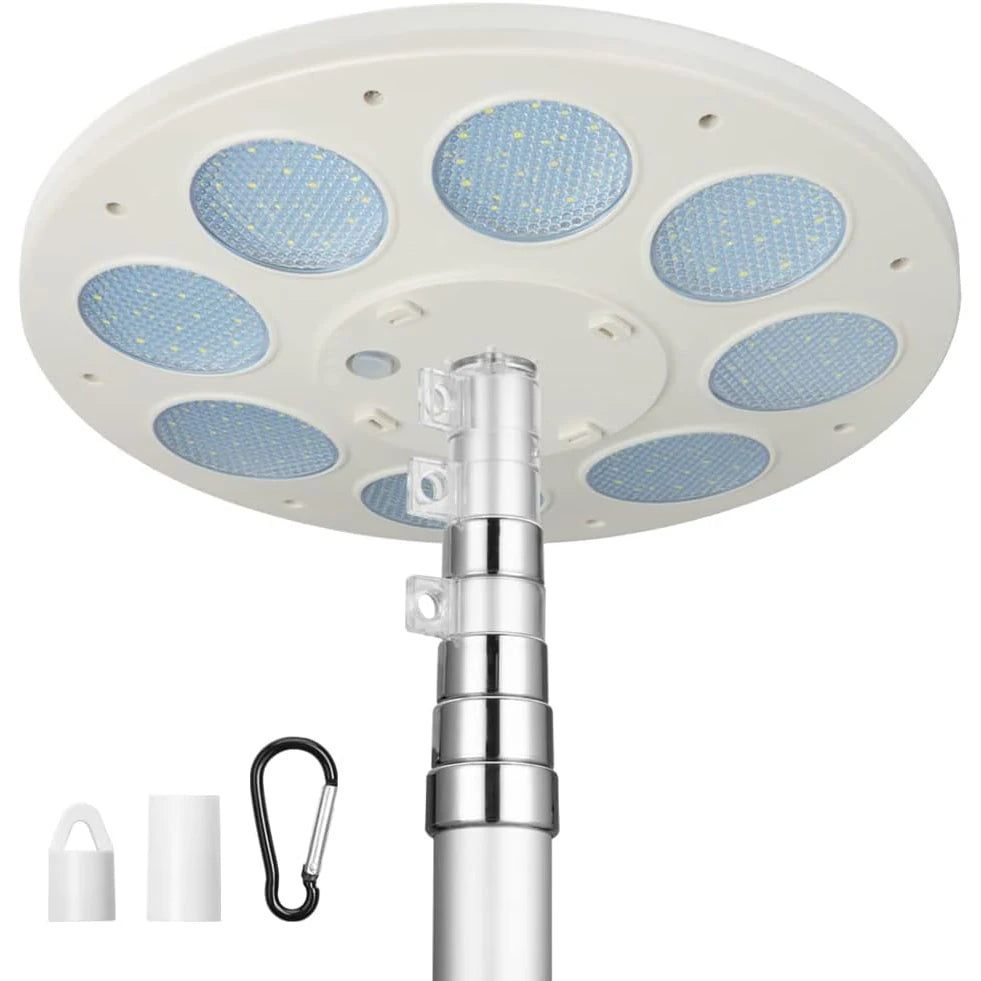 Solar Flag Pole Light with 136 Bright LEDs for Outdoor Use