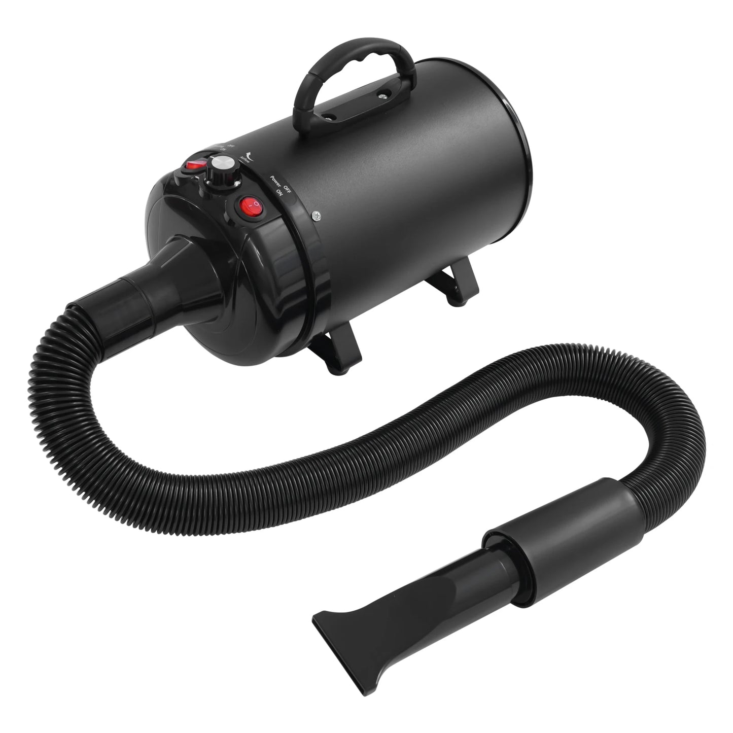 Electric Pet Hair Dryer with Adjustable Wind and Nozzles