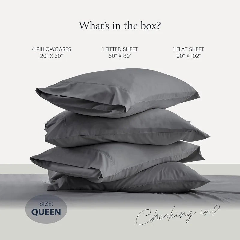 Luxury Six Piece Hotel Quality Bed Sheet Set