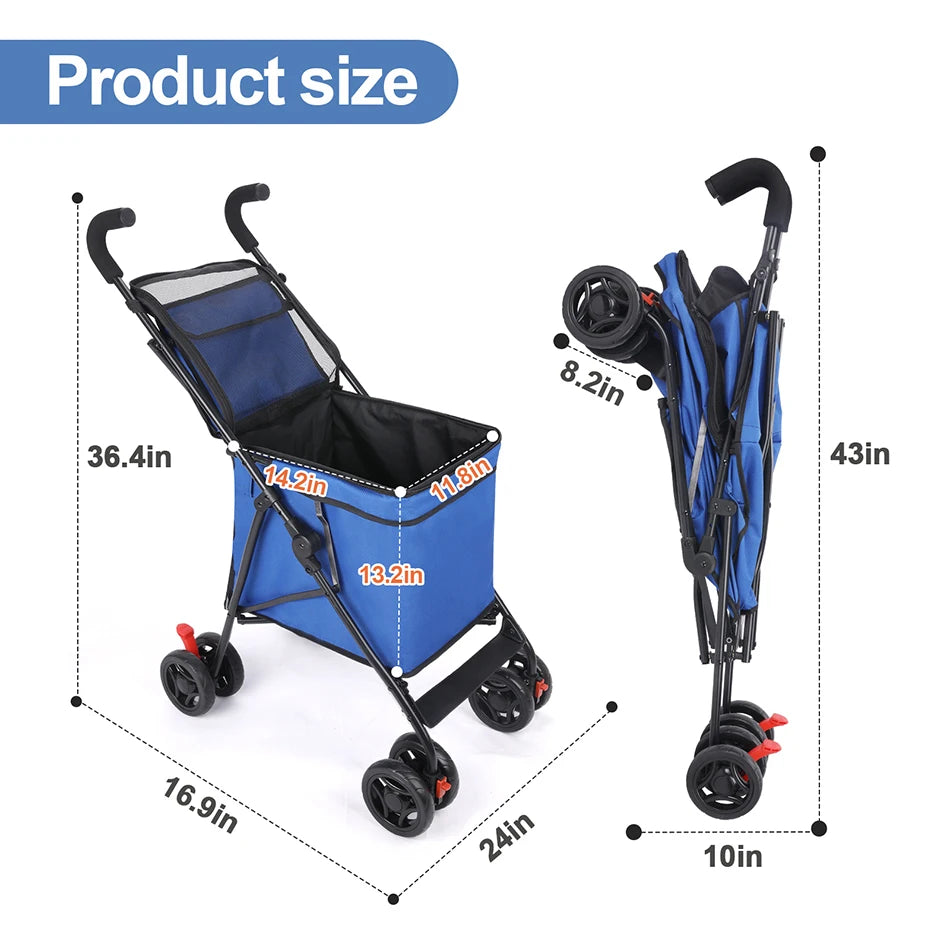 Pet Stroller For Dogs And Cats Travel With Ease
