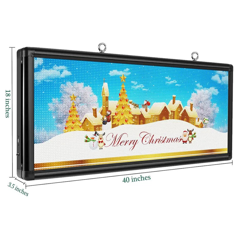 Ultra Bright Outdoor LED RGB Scrolling Message Sign Display