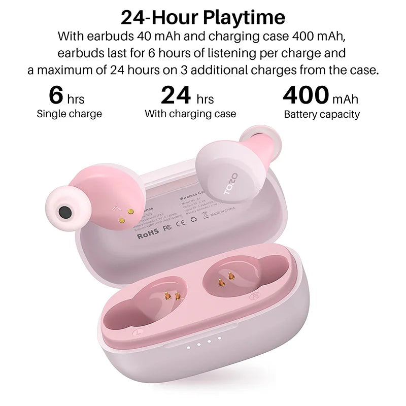 Refurbished TOZO TWS Wireless Earbuds with Touch Control