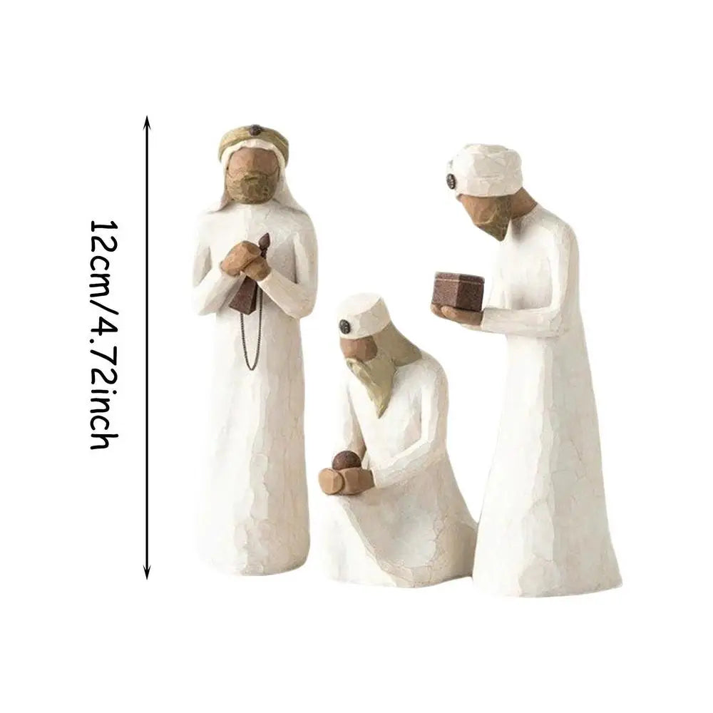 Nativity Scene Figures Set for Religious Home Decoration