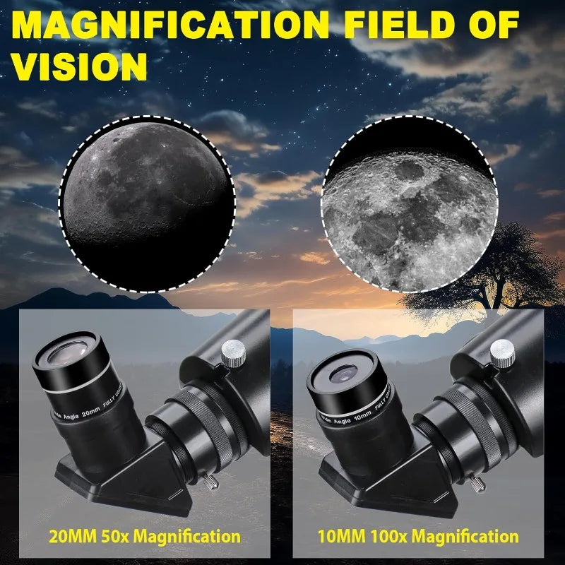 High Powered Telescope for Beginners and Kids with Tripod Adapter