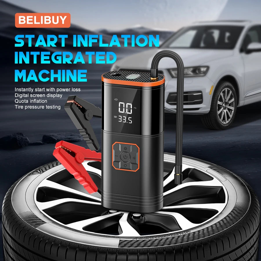 Belibuy Car Air Pump Tire Inflator with USB Mobile Power