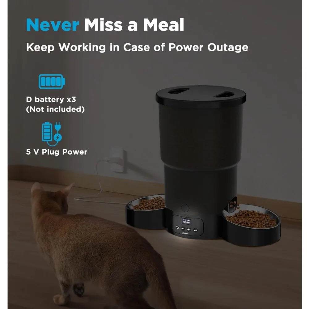 Automatic Cat Feeder for Multiple Pets with Programmable Meals