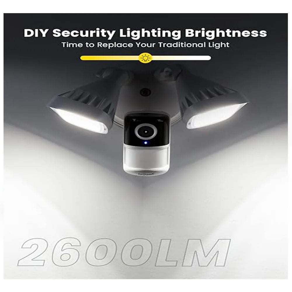 IeGeek 2K Wired Floodlight Security Camera with Motion Detection