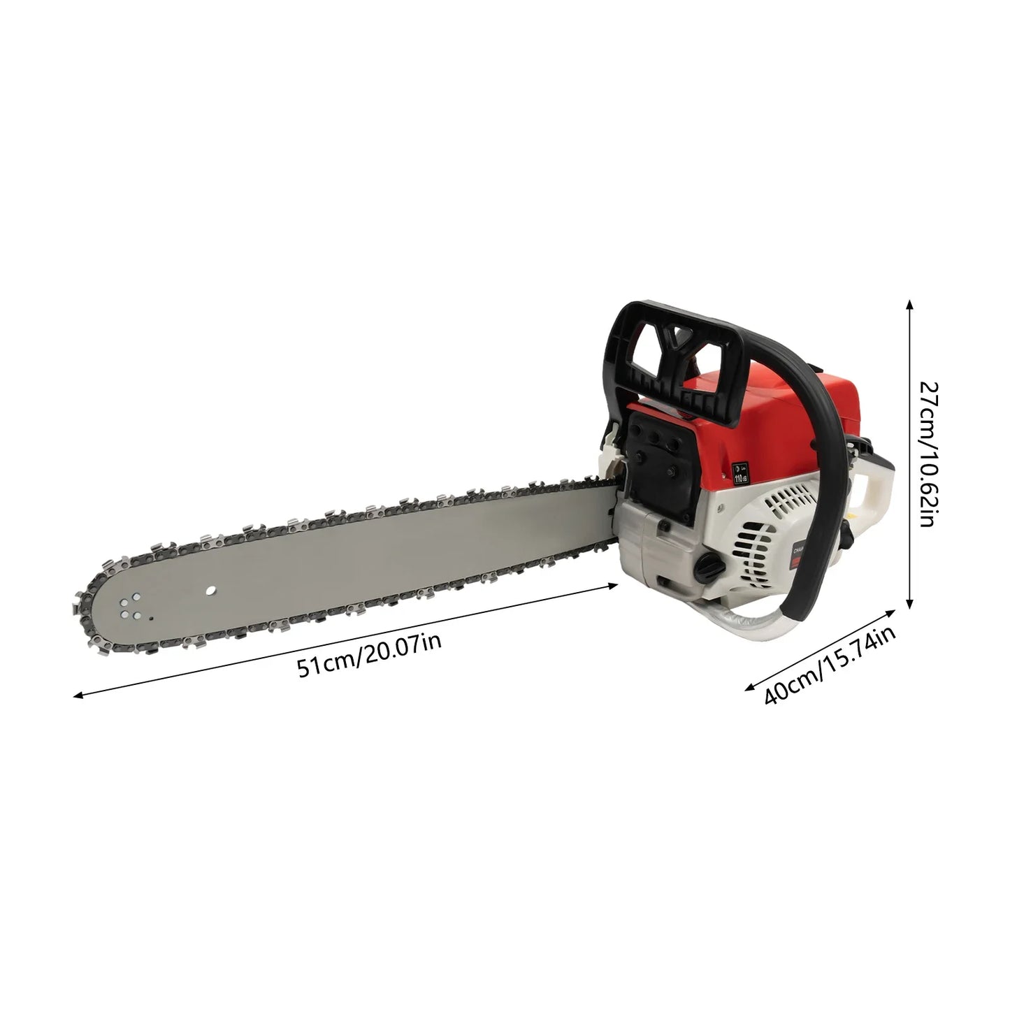 Gas-Powered Chain Saw for Effortless Wood Cutting and Pruning