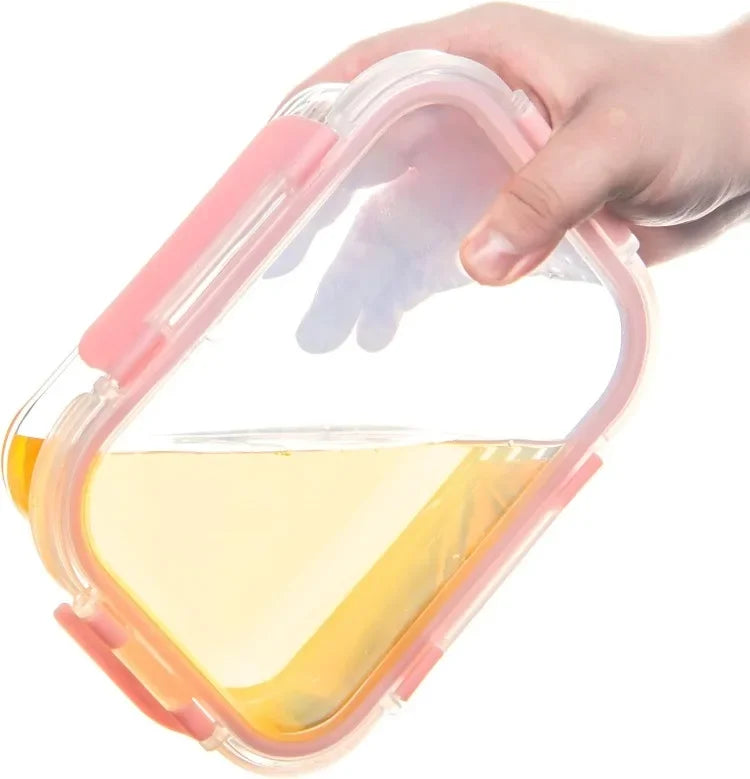 Leak-Proof Glass Storage Containers With Lids For Meal Prep