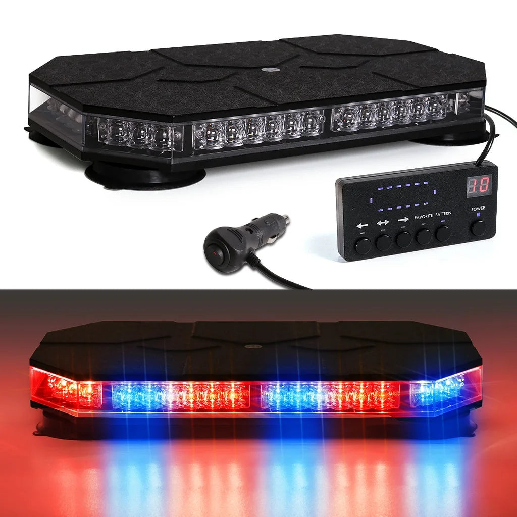 LED Car Roof Top Strobe Lights Emergency Warning Beacon