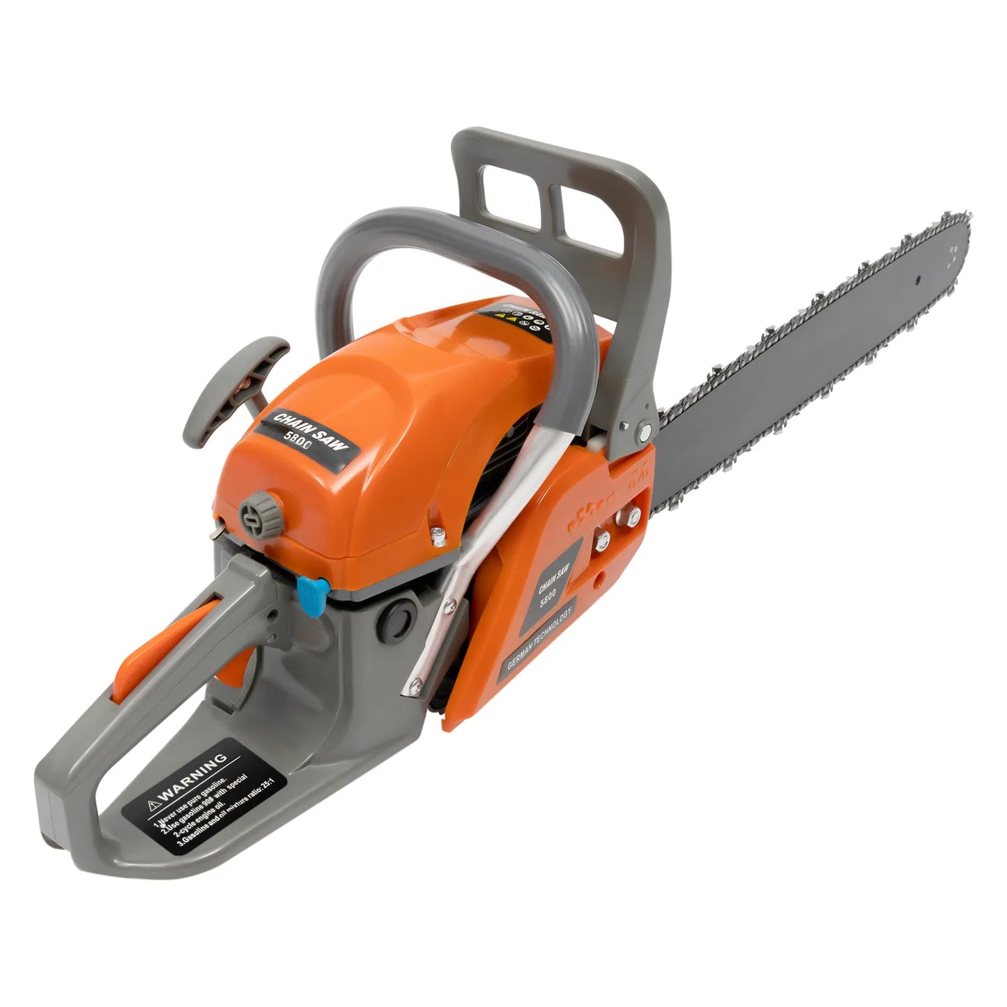 Gasoline Powered Chainsaw for Effortless Wood Cutting in Garden