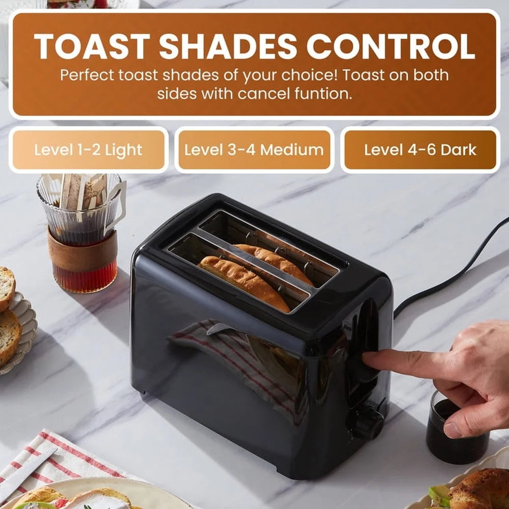 Cool Touch Toaster With Adjustable Toast Shades Now
