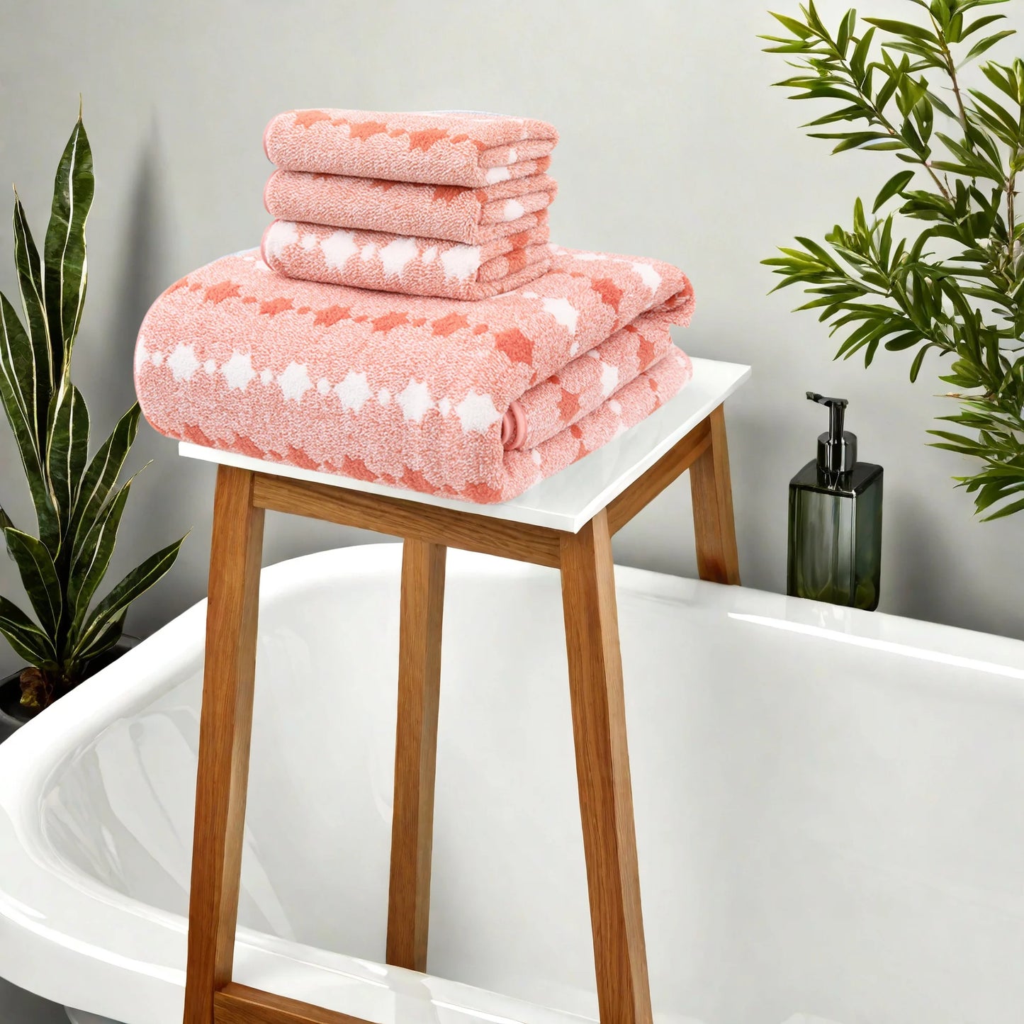 Soft Absorbent Cotton Towel Set Quick Dry Durable Washcloths