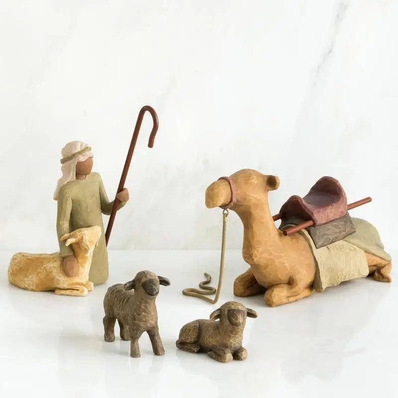 Nativity Scene Figures Set for Religious Home Decoration