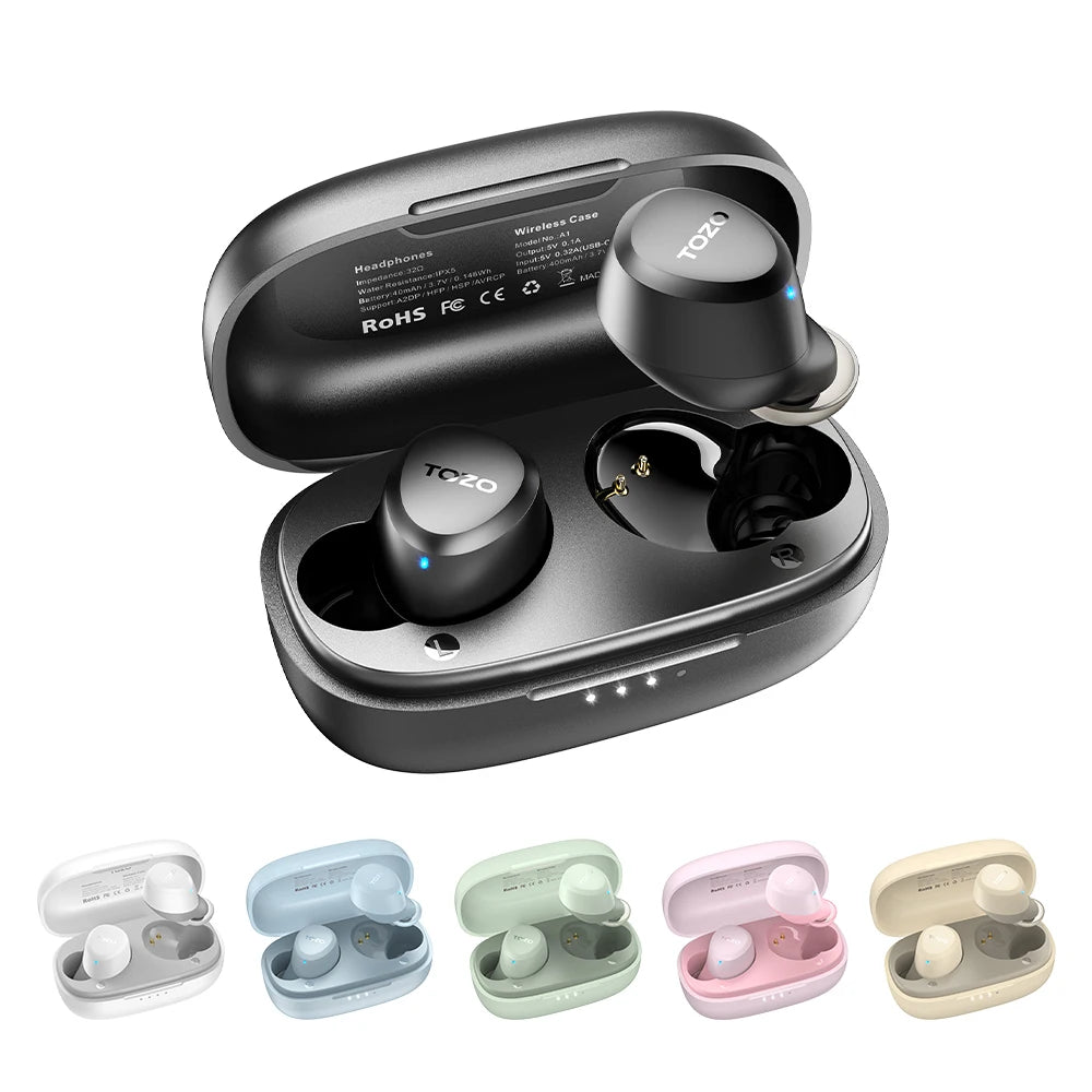 Refurbished TOZO TWS Wireless Earbuds with Touch Control