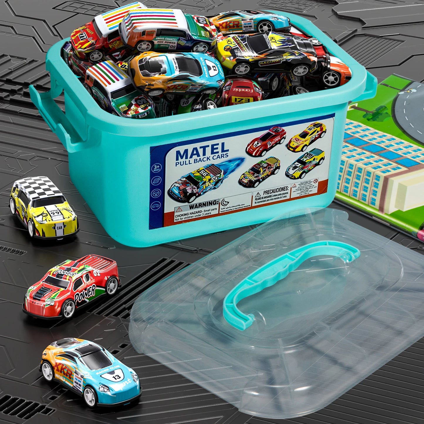 Pull Back Mini Cars Toy Pack for Kids Birthday Fun