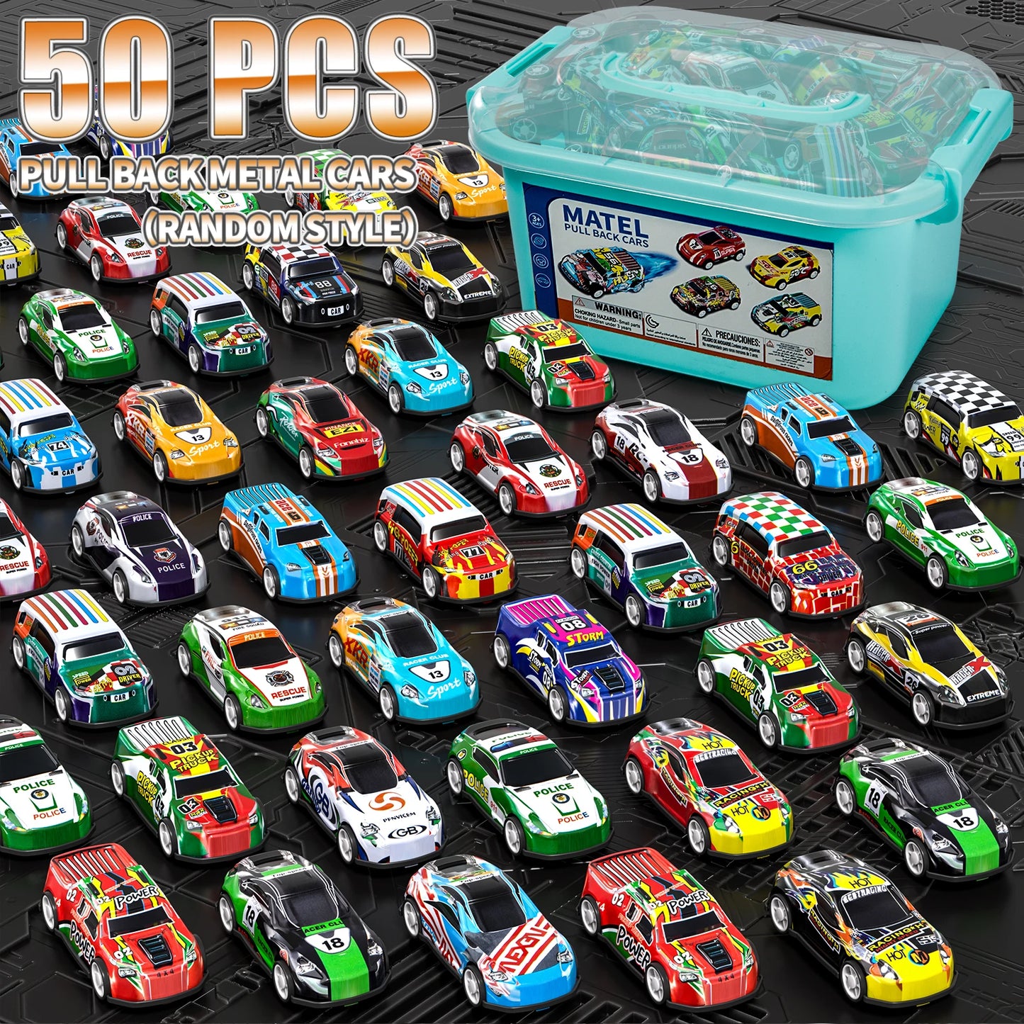 Pull Back Mini Cars Toy Pack for Kids Birthday Fun