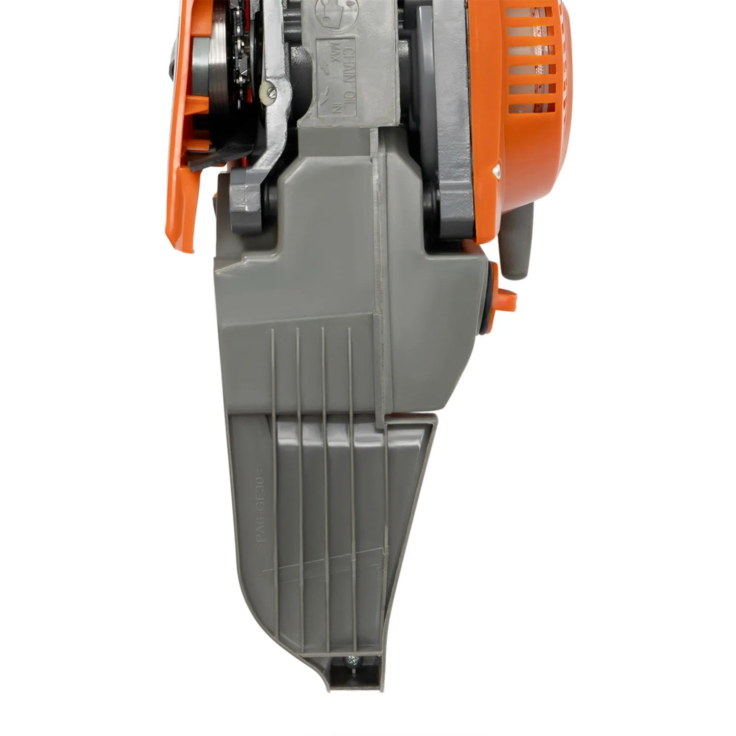 Gasoline Powered Chainsaw for Effortless Wood Cutting in Garden