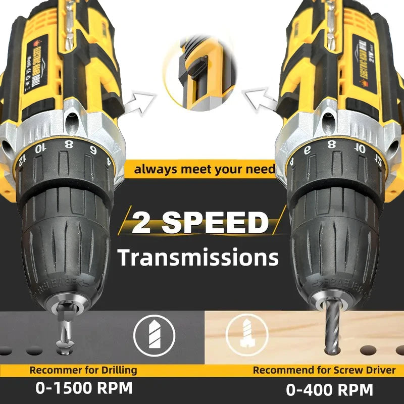 Rechargeable Electric Hand Drill and Screwdriver for Household Use