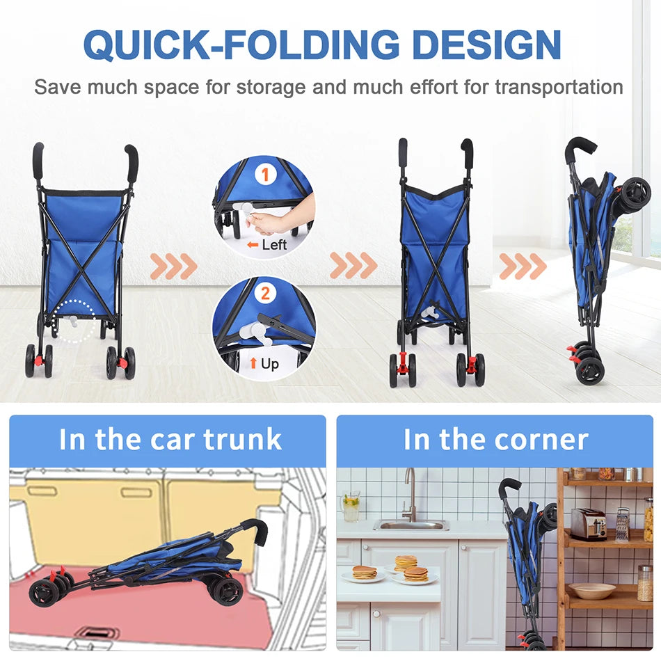 Pet Stroller For Dogs And Cats Travel With Ease