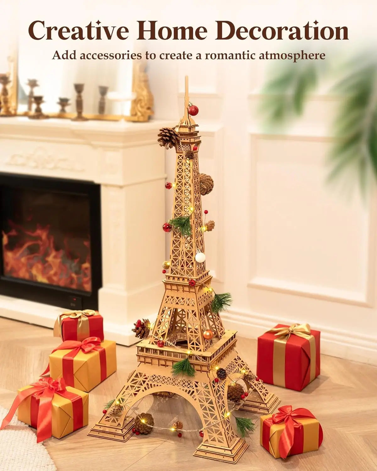 Robotime Rolife DIY Wooden 3D Eiffel Tower Model Kit