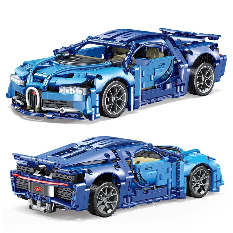 Bugatii Sports Car Building Blocks Set for Kids Playset