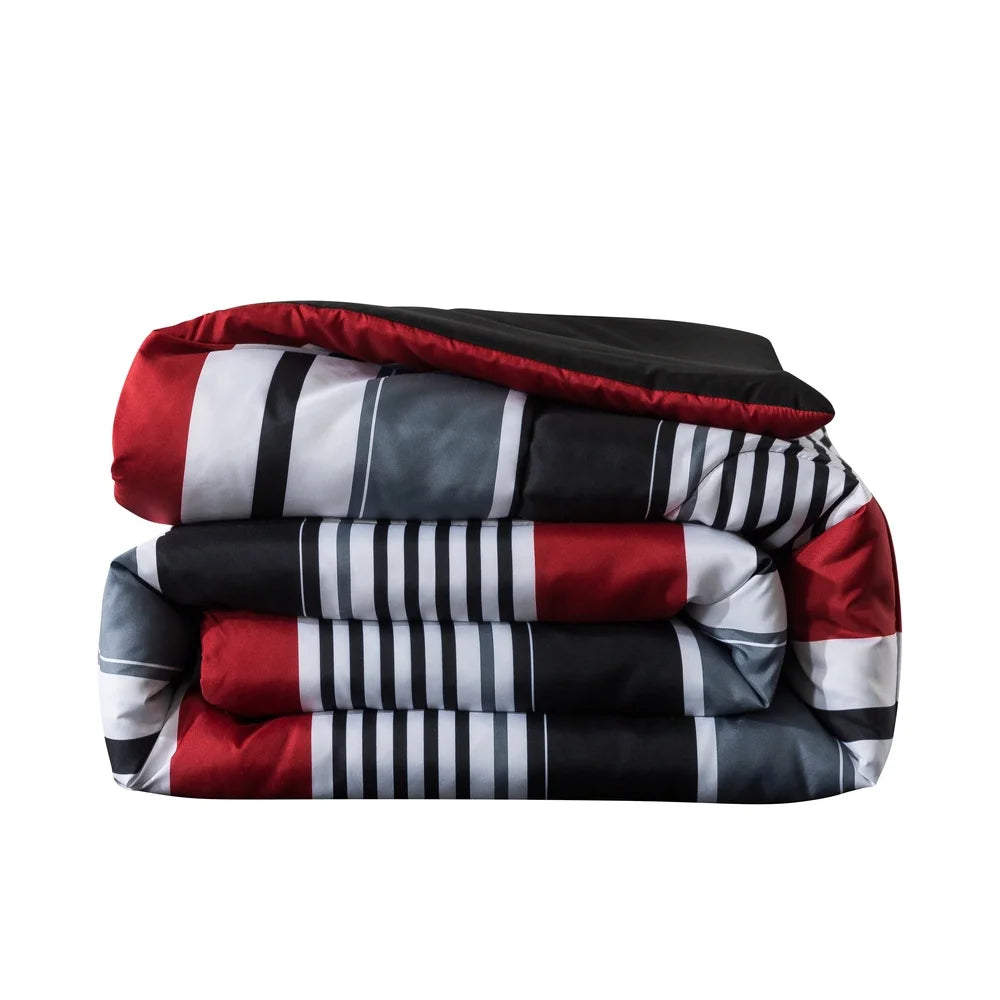Reversible Bedding Set with Comforter Sheets and Pillowcases