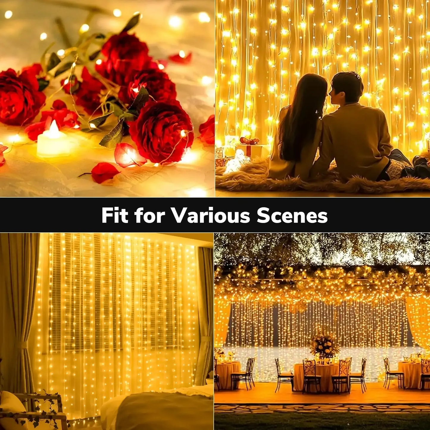 Solar String Lights Outdoor Waterproof Fairy Lights for Gardens