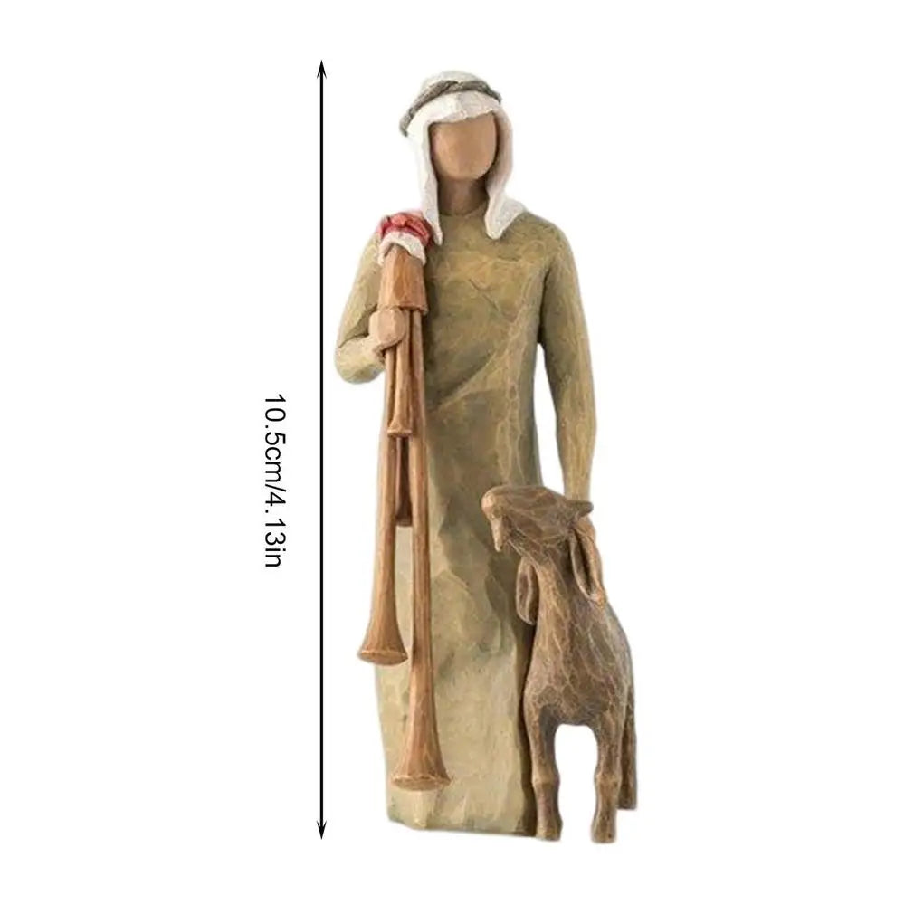 Nativity Scene Figures Set for Religious Home Decoration